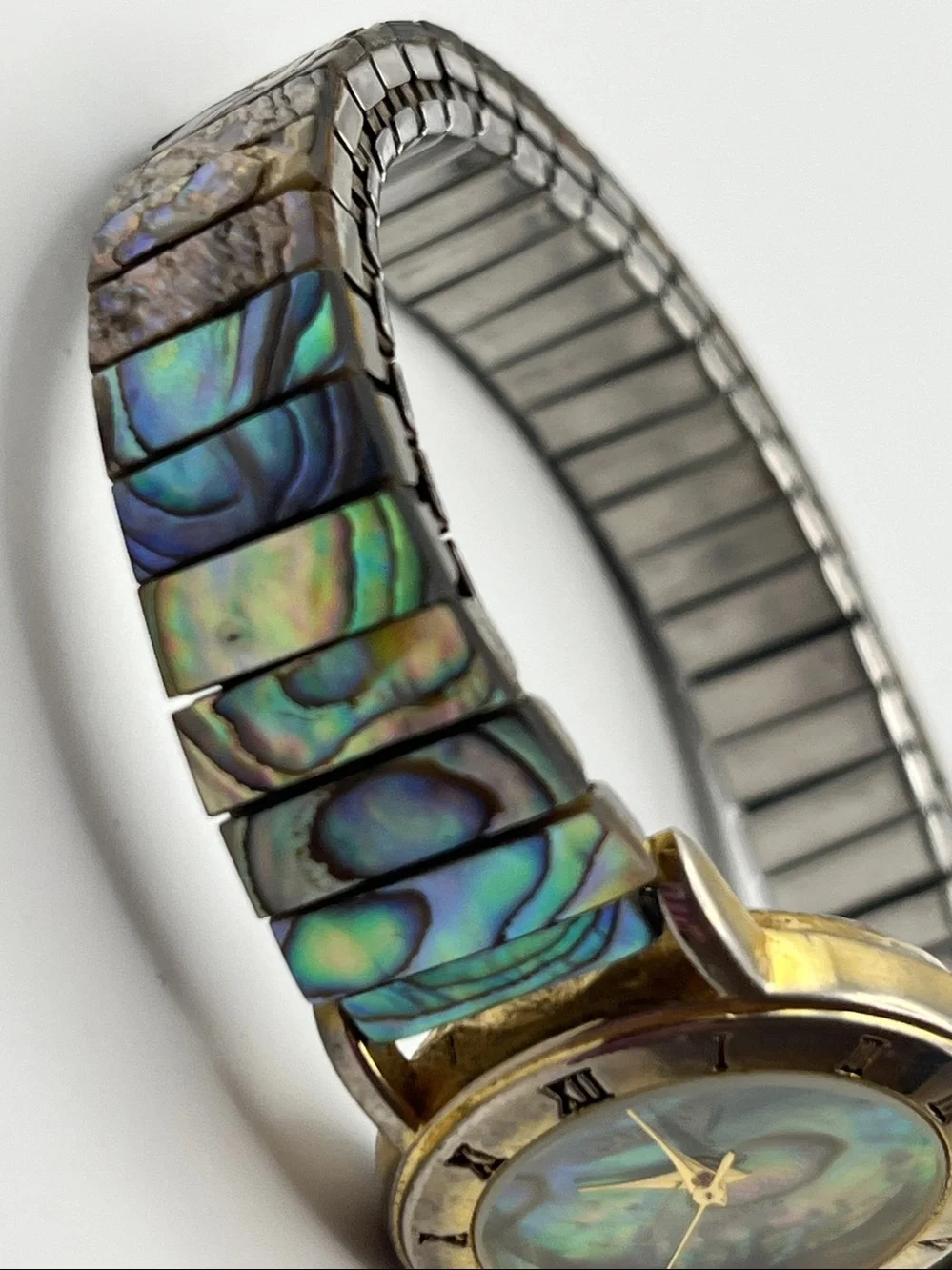 Women's Abalone Shell Dial Watch in Iridescent Multicolor